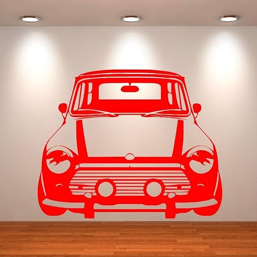 zhuziji Classic Mini Cooper Vinilo Arte de la Pared Etiqueta ...
