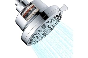Filtered Shower Head 7 Spray Modes, 22 Stage Filter for Hard Water, High Pressure Shower Head for Healthier Hair & Skin Easy 