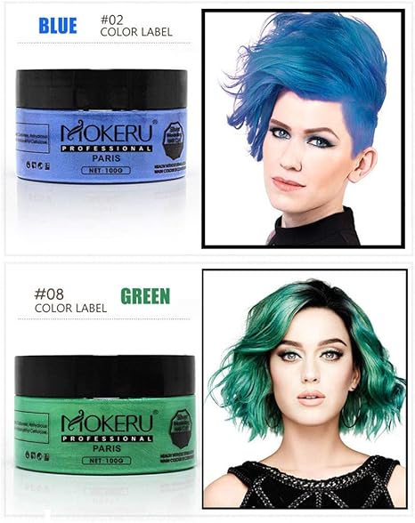 Amazon Com Hair Color Wax Temporary Mosunx Set Of 2 Colors