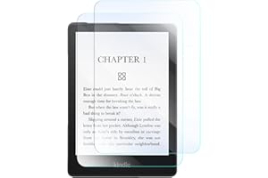 SOFTAMM [2 Pack] Anti Blue Light Tempered Glass Screen Protector for 6.8" KindlePaperwhite and Kindle Paperwhite Signature Edition(11th Generation),Protect Your Eyes,Reduce Migraines&Improve Sleep