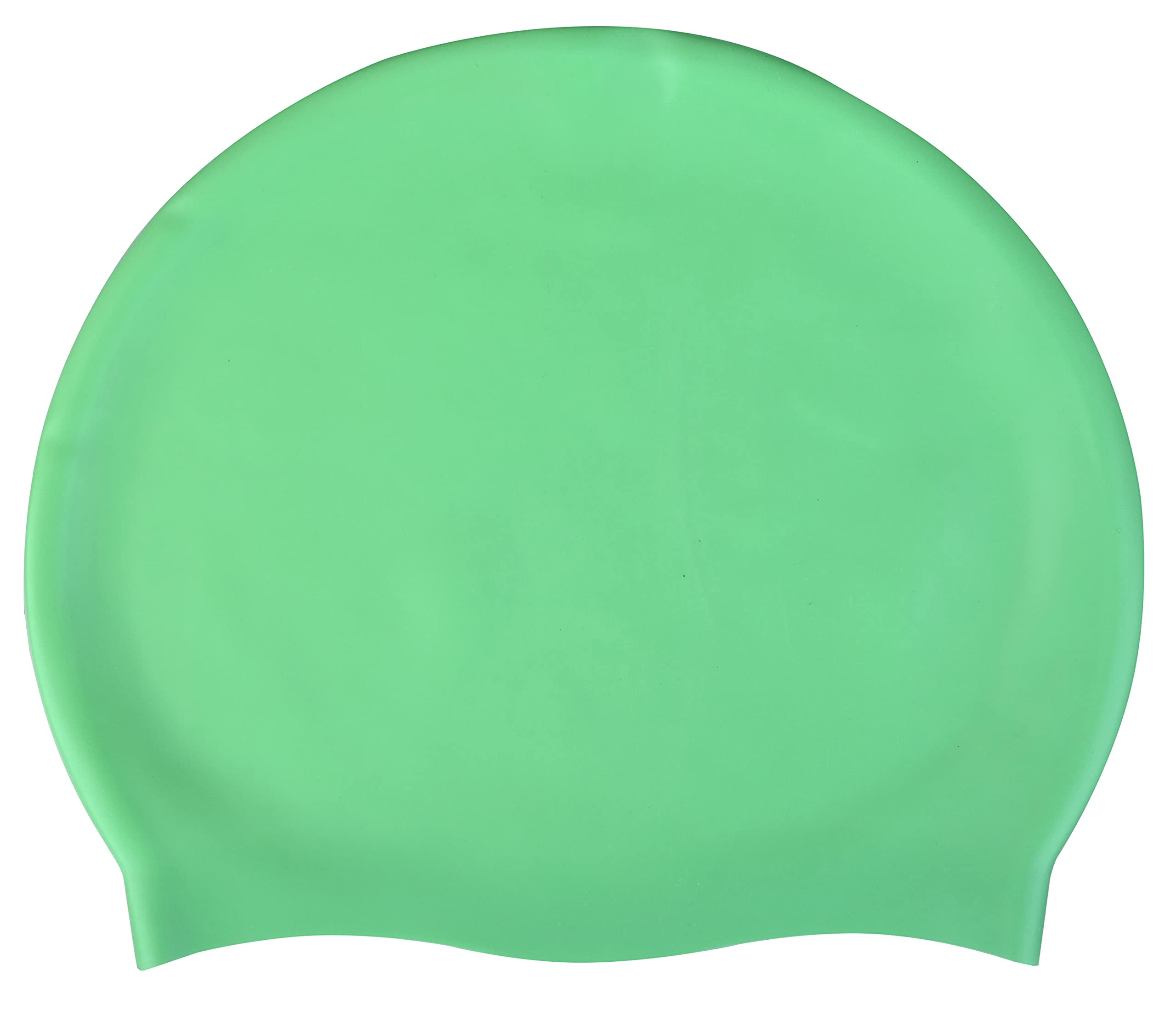 CHEX Stretchy Silicone Unisex Women Men One Piece Swimming Hat Swim Cap Plain Unbranded Fluo Dark Pastel Colours One Size Adults 8+ Years Easy Pull On Swim Hat (Pastel Green)
