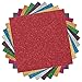 Bright Idea Glitter Heat Transfer Vinyl Sheets, 9 Sheet Heat Transfer Vinyl Bundle of Glitter HTV Iron On Vinyl for Silhouette Cameo & Heat Press | Durable, Vibrant Colors for All HTV Projects