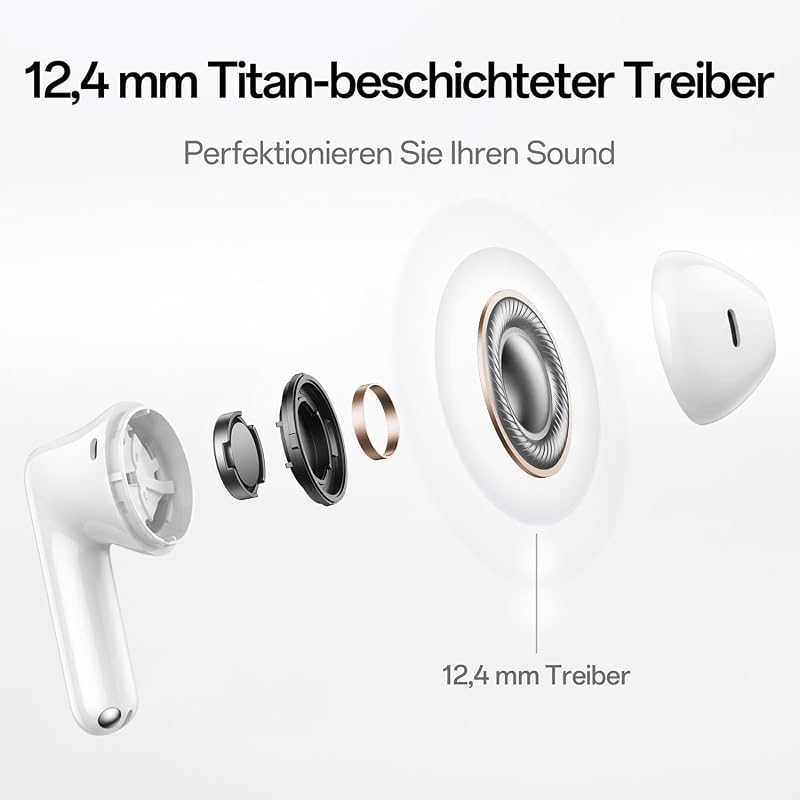 Enco Buds3 Ohrhörer Bluetooth 5.4 12.4mm 48h IP55, Snow White — Foto 4 von 7