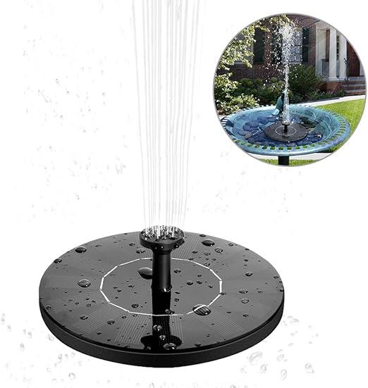 Solawill Solar Springbrunnen Solar Teichpumpe Garten Wasserpumpe Mit 1 4w Monokristalline Solar Panel Brunnen Einfache Installation Solar Schwimmender Fontane Pumpe Springbrunnen Fisch Behalter Amazon De Garten