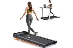 VITALWALK Walking Pad Treadmill with Incline, 3-Levels 300 lbs Capacity Portable Under Desk Treadmill for Home Office Apartment, Mini Space-Saving Compact Design, 2.5HP Ultra-Quiet, Heavy Duty 2025 Upgrade