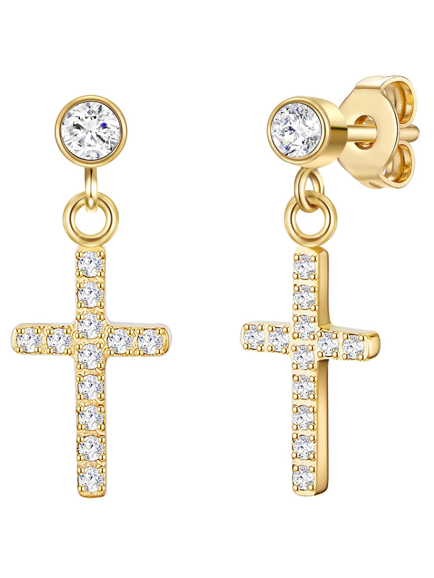 Eastside Female Stainless Steel Zirconia Drop earring