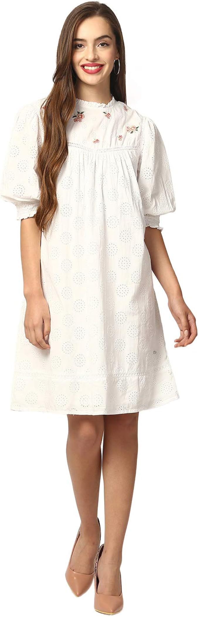 Buy Elle Women White Dress at Amazon.in