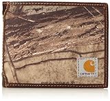 Carhartt Men's Camo Canvas Passcase Wallet, Camo/Green/Brown, One Size