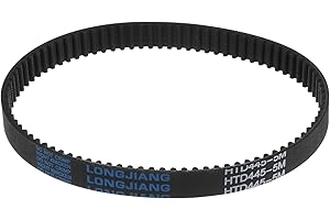 uxcell HTD5M-445 Rubber Timing Belt 90 Teeth Closed Loop Pulley Timing Belt 15mm Width, 445mm Pitch Length Synchronous Belt