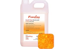 6LB Fonday Premium Moisture Indicating Silica Gel Desiccant Orange to Green Rechargeable Industry Standard Bead Size 3 to 5mm