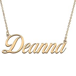 HUAN XUN Customized Custom Simple Any Name Necklace