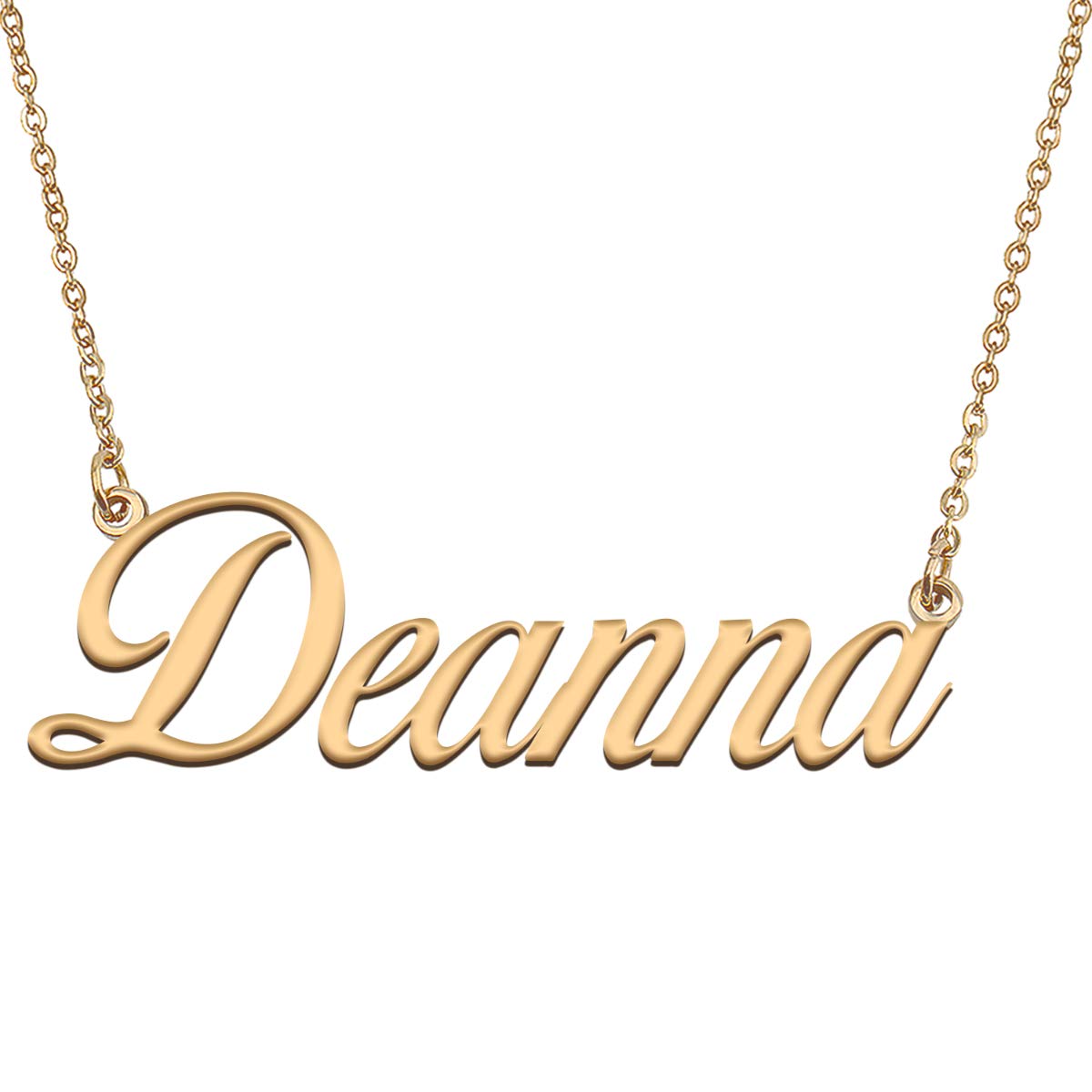 HUAN XUN Customized Custom Simple Any Name Necklace