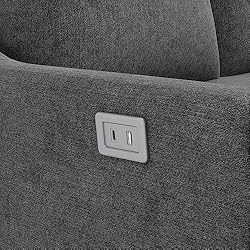 ERYE 129.5" L-Shaped Sectional Sofa W/Pull Out