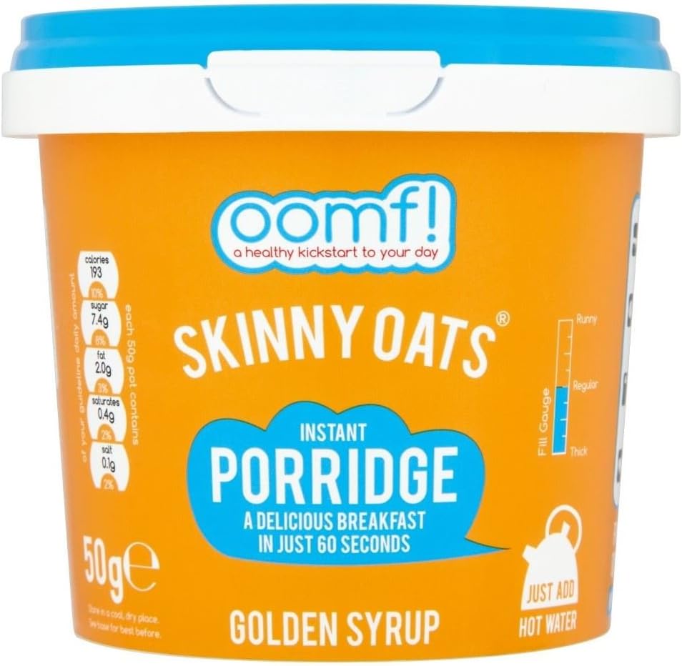 Oomf! Skinny Oats Porridge Golden Syrup (50g) - Pack of 6