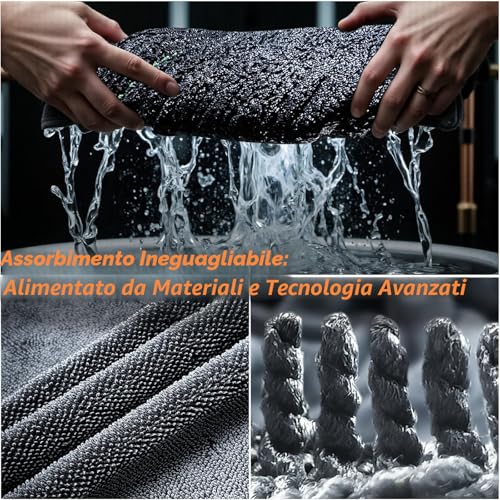 Autreykorn XXL Car Microfibre Cloth (90 x 60 cm) – 1400 GSM Ultra Absorbent Double-Sided Microfibre, for Fast Drying and Streak-free. Perfect for Car, Motorcycle, Boat and Vehicle Detailing