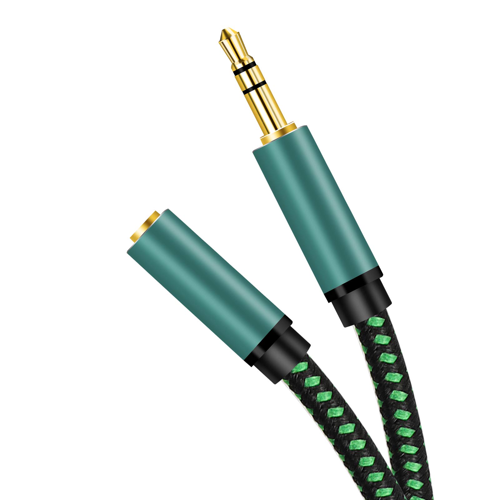 Audio Extension Cable 5m/15Ft,Audio Auxiliary Stereo Extension Audio Cable 3.5mm Stereo Jack Male to Female, Stereo Jack Cord for Phones, Headphones, Tablets, PCs, MP3 Players and More/