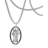 SIPURIS Hecate Necklace Triple Moon Goddess Pendant Wheel of Hecate Symbol Magic Wiccan Pagan Amulet Jewelry for Men Women