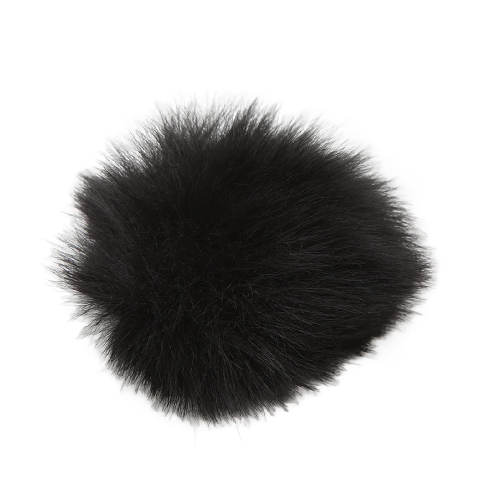 Lavalier Microphone Wind Screen Furry Muffs 0.5cm / 0.2in,Wind Shield Mic Windshield Muff Fur,Microphone Furry Windscreen Muff Lapel Microphone Cover (Black)
