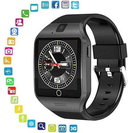 LayOPO Q18S - Reloj Inteligente con cámara HD NFC, Bluetooth ...