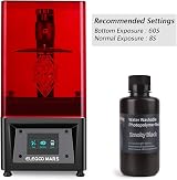 ELEGOO Water Washable 405nm Resin 1000g Smoky Black for LCD 3D Printing view 2