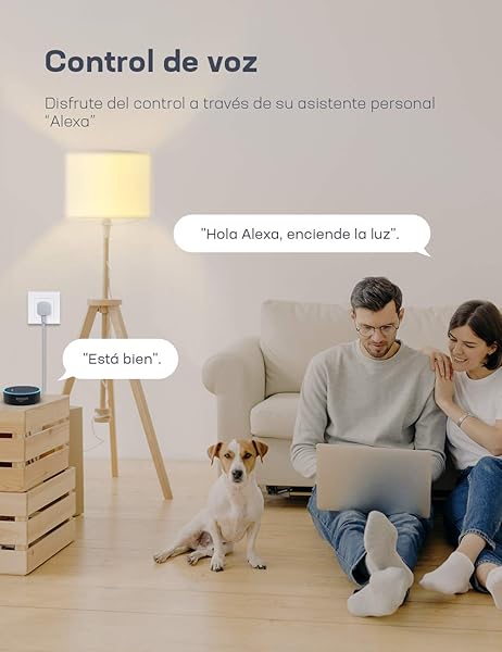 Enchufe Inteligente TECKIN WiFi Mini Toma Inteligente Monitor de Energa 16A 3680W Smart Plug Compatible con Alexa y Google Assistant No Requiere Concentrador Soporta Red de 2 4GHz 2 Pack