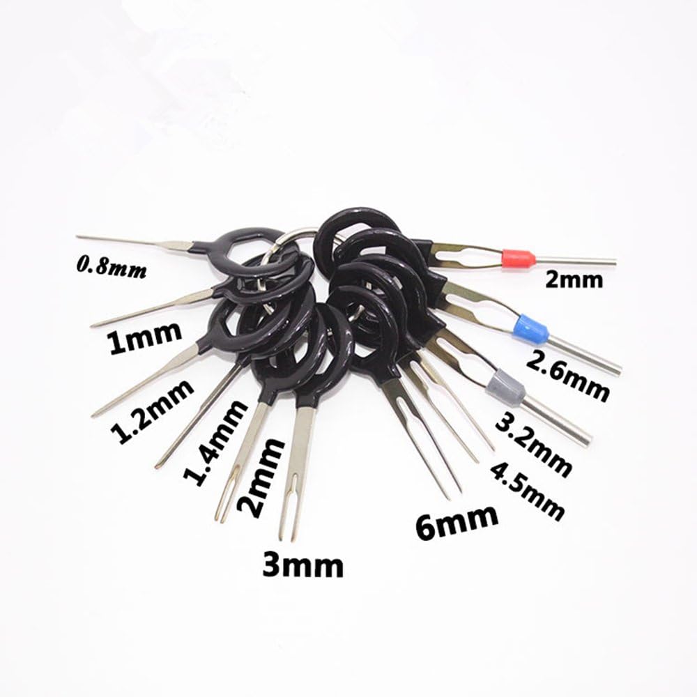 KAWISH Auto Car Plug Remove Tool Set Circuit Board Wire Harness Terminal Extraction Pick Connector Crimp Pin Back Needle Remove Tool Set