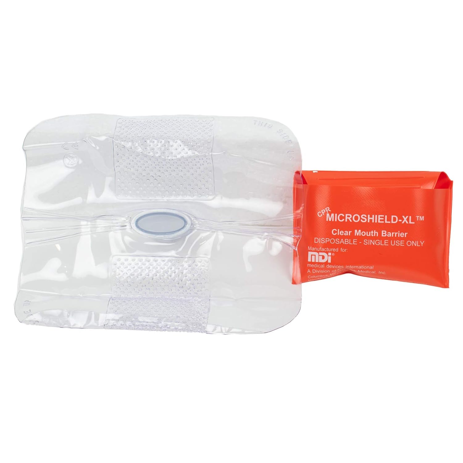 MDI CPR Microshield Mask, XL,63/4 x 63/4" Industrial