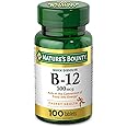 Nature’s Bounty Vitamin B-12 500 mcg, 100 Count (Pack of 2)