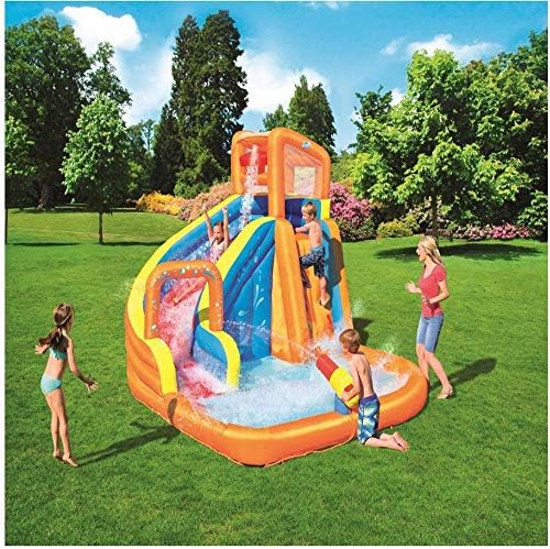 inflatable toys Summer Oversized Water Slide Inflatable Swimming Pool, Baby Paddling Pool Ocean Ball Pool Outdoor Surfing Windsurfing, 365 * 320 * 270cm A