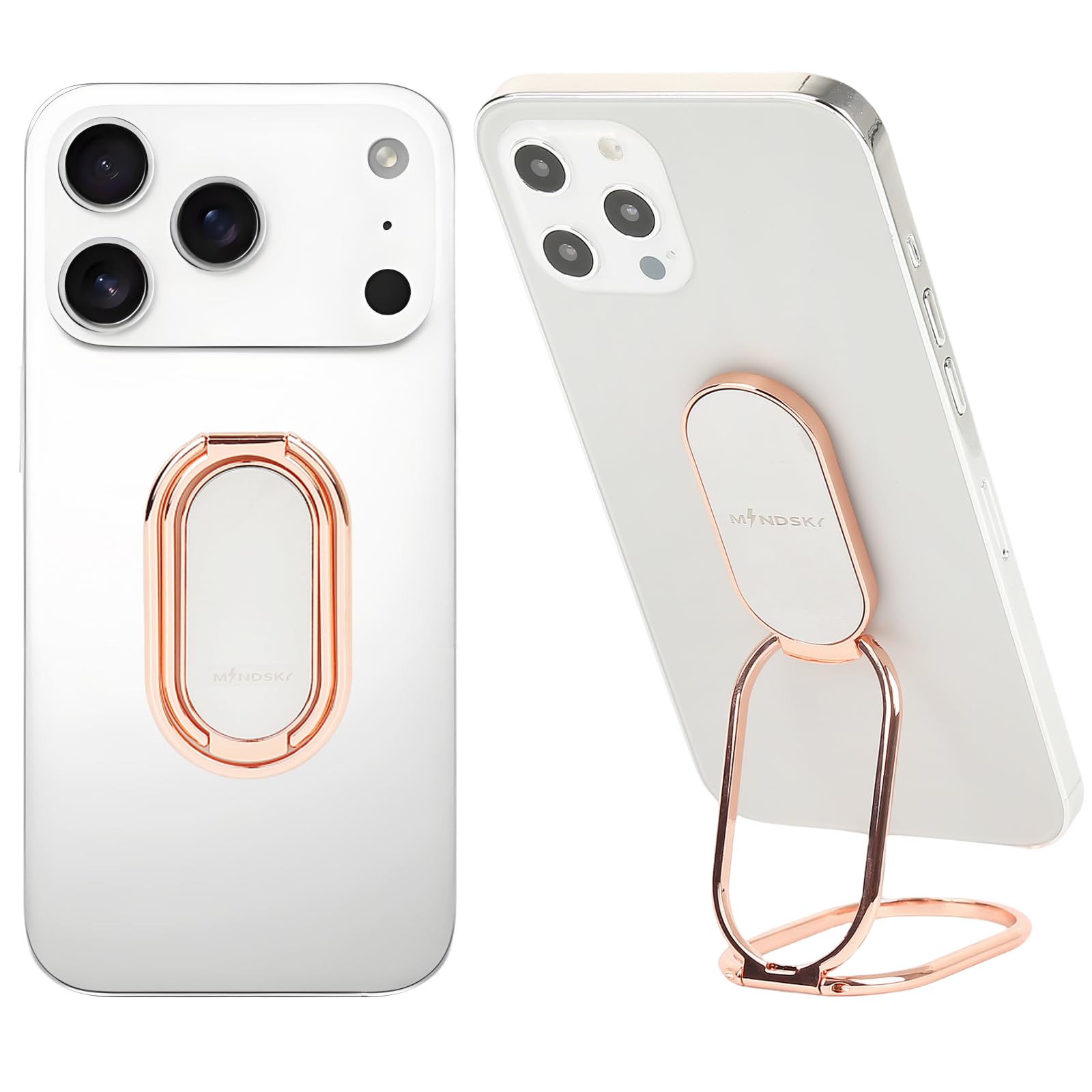 スマホリング 【MindSky2021年業界初製品】、縦置きできるな新バンカーリング、折りたたみ耐久性スマホリング、携帯リングガ角度可調薄型180°360°回転、落下防止の携帯キラキラすまほりんぐ、 強力粘着フィンガーリング、片手操作可アイホン指リング、 iphone/ipad/Android/switch/kindle/iFace ケース各種他対応商品画像