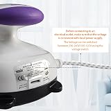 ANSIO Mini Steam Generator Iron - 408W Ceramic Soleplate - Purple/White view 2