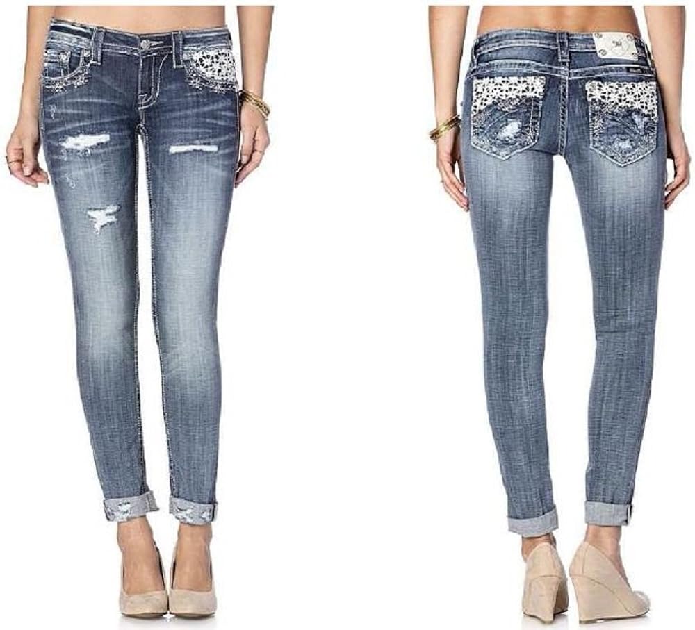 miss me cuffed skinny jeans