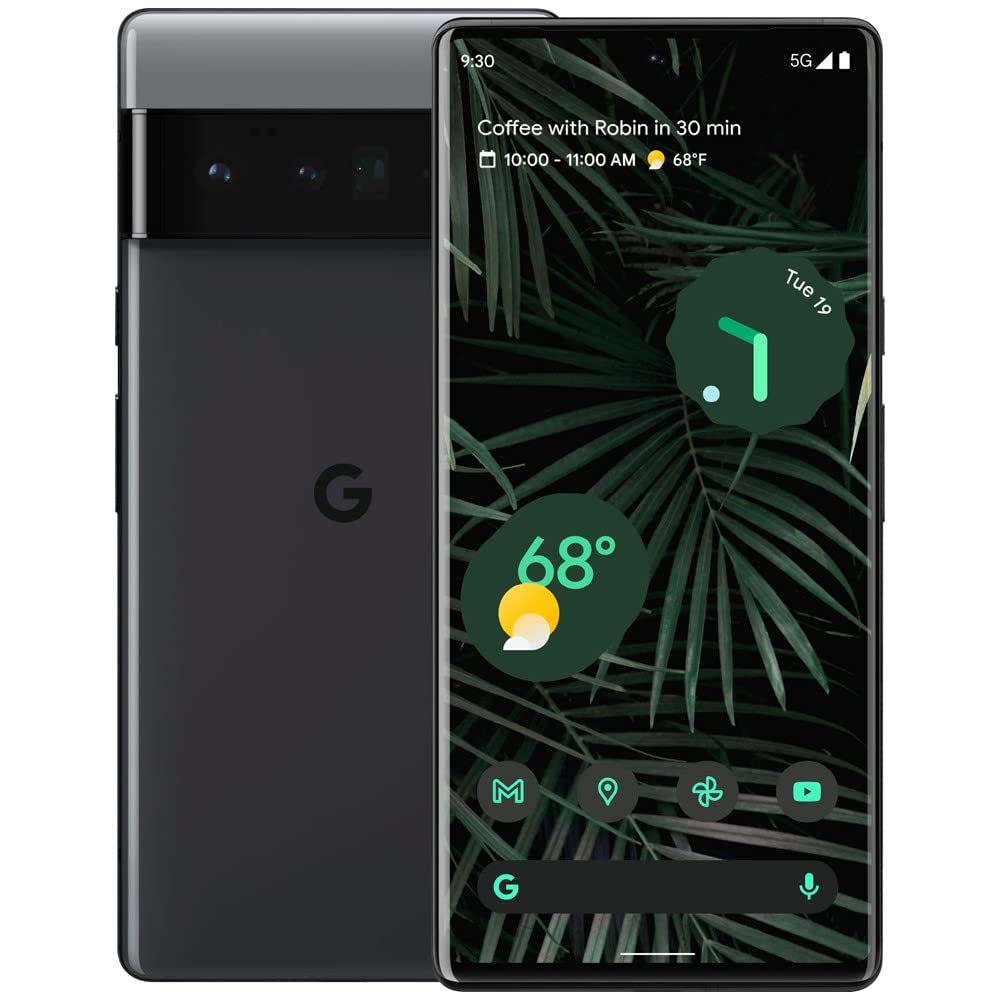 Google Pixel 6 Pro 5G, US Version, 256GB, Stormy Black - Verizon (Renewed)