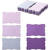 Toperd 120 Pieces Small Mini Business Cards Vintage Assorted Colors Blank Note Gift for Business Cards, Gift (5 Purple)