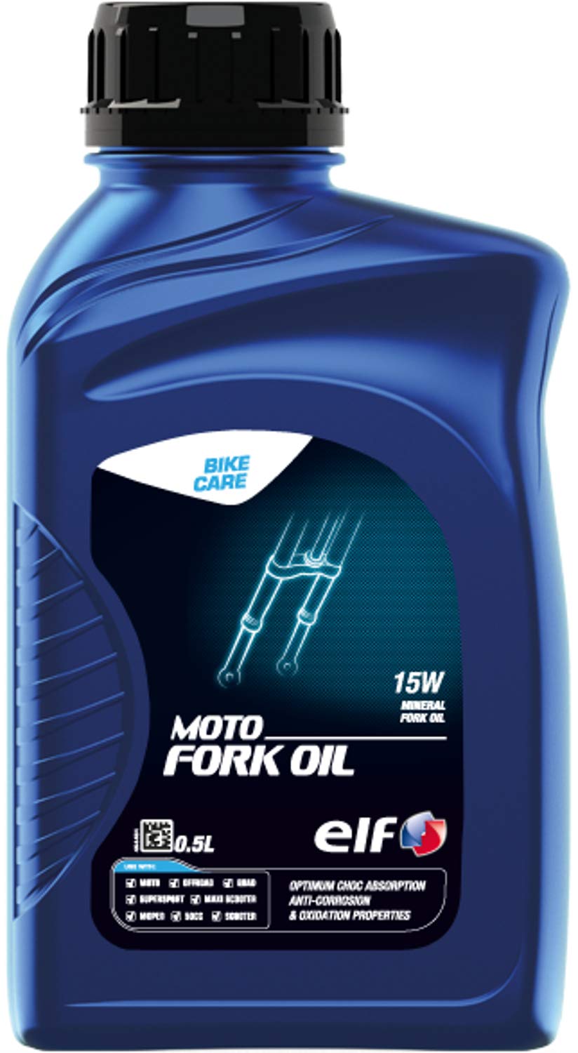 elf(エルフ) バイク用 フォークオイル MOTO FORK OIL (モト フォークオイル) 15W 高精製鉱物油 0.5L 213964商品画像