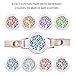 Jack & Rose Essential Oil Diffuser Bracelet,Stainless Steel Aromatherapy Locket Bracelets Leather Band with 8 Color Pads,Girls Jewelry Birthday Gifts for Women,Girlfriend, Mother,Sister
