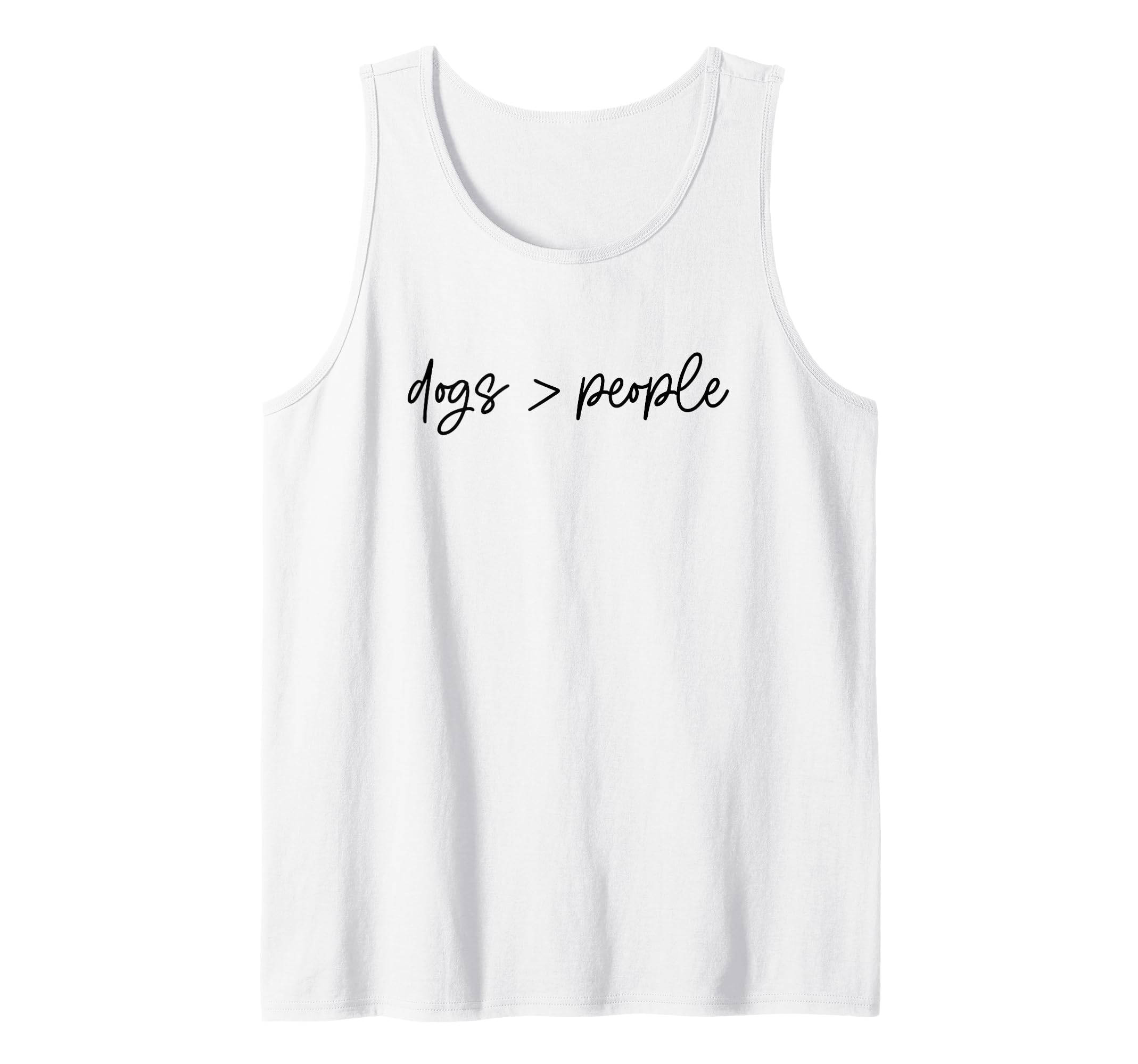 DOGS > PEOPLE Animals are greater than Humans Funny Dog Meme Tank Top