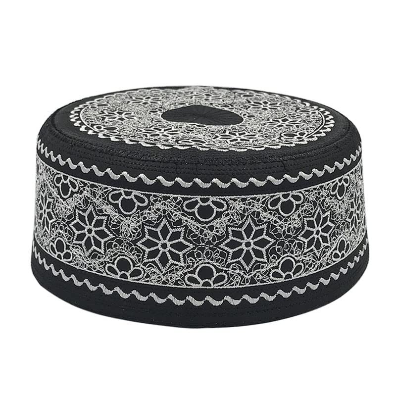Muslim Prayer Hat For Men Cotton Embroidery Saudi Zambia