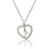 FSJINXS Heart Initial Necklace for Women, Initial Letter A Necklace Dainty Heart Necklaces Heart Pendant Necklace for Birthday,Anniversary,Mother's Day,Christmas Day Gifts