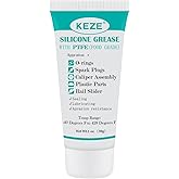 KEZE 92003 Silicone Grease with PTFE,Teflon-Based Lubricant Silicon Grease Tube for Machine Automotive Rubber Seals 3D Printe