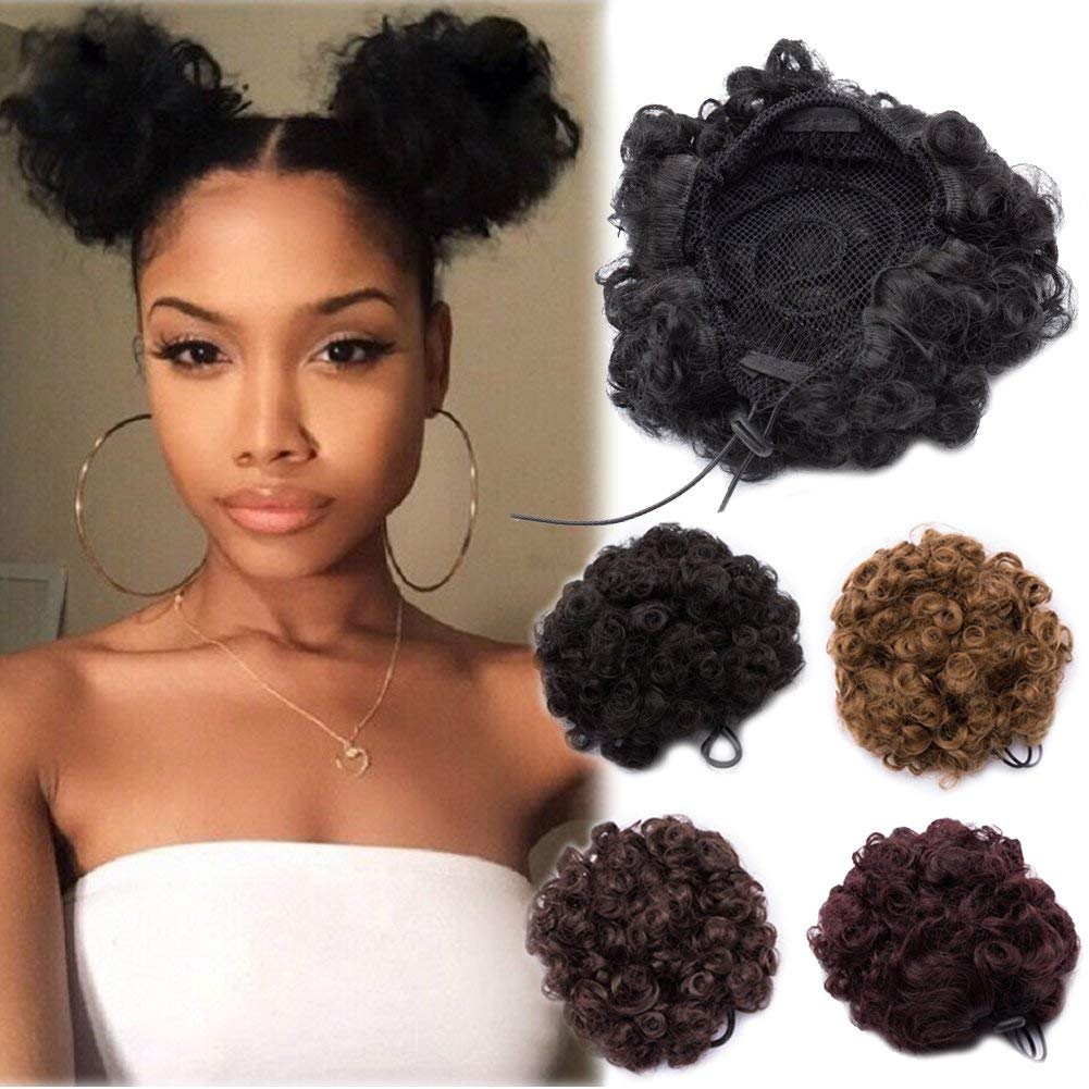 Buy Lady Fashion Mall 1pc Wine Red Afro Kinky Curly Updo Fluffy