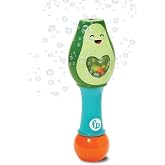Little Kids Fisher-Price Toddler Toy Shake and Go Bubble Maraca 2-in-1 No Spill Bubble Wand and Musical Toy Maraca | Ages 18+ Months | Includes 4oz of Non-Toxic Bubble Solution
