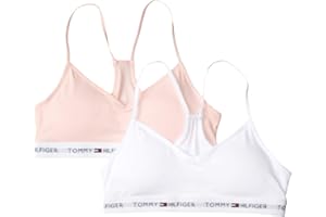 Tommy Hilfiger Kids Girl's 2-Pack Bold Flag Solid Crop Bra (Little Kids/Big Kids)