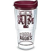 Tervis Made in USA Double Walled Texas A&M University Aggies Insulated Tumbler Cup Keeps Drinks Cold & Hot, 24oz, Tradition