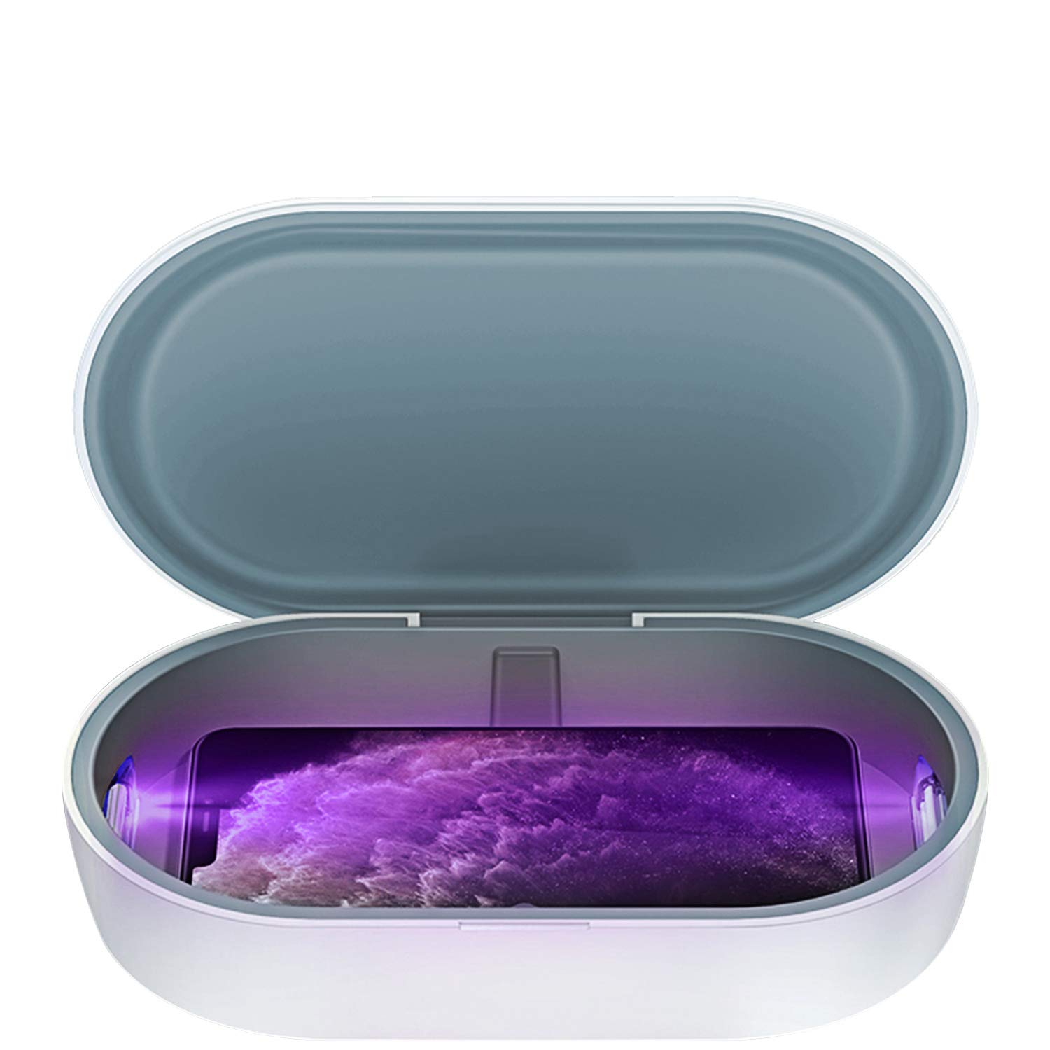 UV Light Sanitizer Box, Beautyshow UV Sterilizer Fast Disinfection with Aromatherapy Function Portable Wireless Charger Phone Cleaner UV Disinfector Box for Cell Phone,Mask,Watch,Daliy Accessories