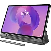 Lenovo Idea Tab Plus - Lightweight Tablet - 12.1″ 2.5K IPS Touchscreen Display - 90Hz - MediaTek Dimensity 6400-8GB Memory - 128GB Storage - Integrated Arm Mali-G57 MC2 - Lenovo Tab Pen & Folio Case