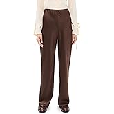 Vince Women's High Waist Fluid Satin Bias Pants