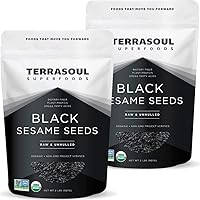 Terrasoul Superfoods Organic Black Sesame Seeds, 4 Lbs (2 Pack) - Raw | Unhulled | Lab-Tested…