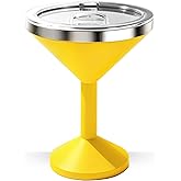 CHUGONGFANG 13oz Stainless Steel Martini Glass - Insulated Margarita Tumbler with Lid,Double-layer insulation function for outdoor, picnic, poolside, beach and yard parties