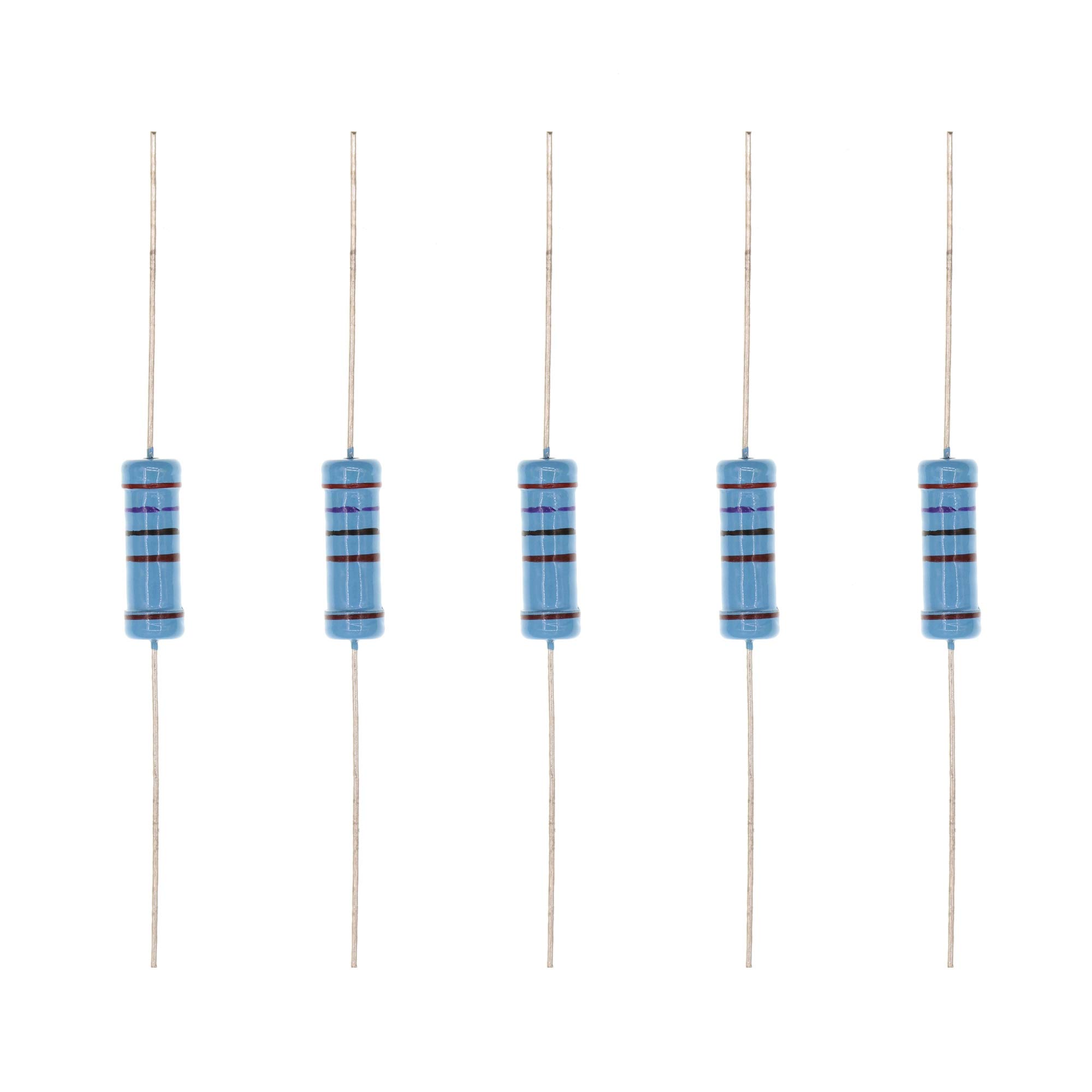 HUABAN 20PCS 3W 3 Watts 2K7 Ohm 1% Metal Film Resistor